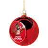 Christmas tree ball Red 8cm
