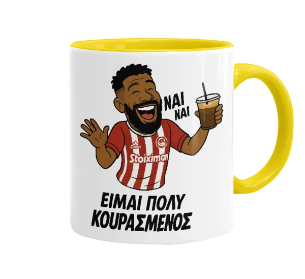 Ροντινέι — Mug colored yellow, ceramic, 330ml