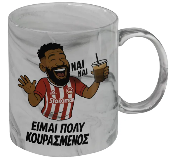 Ροντινέι — Κούπα κεραμική, marble style (μάρμαρο), 330ml