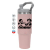 Pink color, 890ml (30oz) stainless Steel Tumbler with Handle