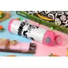 Easter candle, Childrens hot water bottle, stainless steel, with safety straw, PINK (500ml)