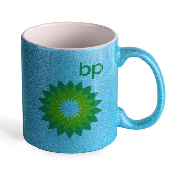 Πρατήριο καυσίμων BP, Κούπα Σιέλ Glitter που γυαλίζει, κεραμική, 330ml