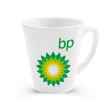 Πρατήριο καυσίμων BP, Κούπα κωνική Latte Λευκή, κεραμική, 300ml