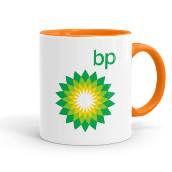 Πρατήριο καυσίμων BP, Κούπα χρωματιστή πορτοκαλί, κεραμική, 330ml