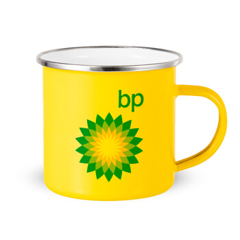 Πρατήριο καυσίμων BP, Yellow Enamel Metallic Cup 360ml