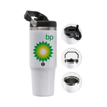 Πρατήριο καυσίμων BP, 30oz stainless Steel Tumbler with Handle
