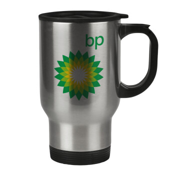 Πρατήριο καυσίμων BP, Κούπα ταξιδιού ανοξείδωτη με καπάκι, διπλού τοιχώματος (θερμό) 450ml