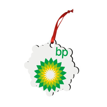 Πρατήριο καυσίμων BP, Χριστουγεννιάτικο στολίδι snowflake ξύλινο 7.5cm