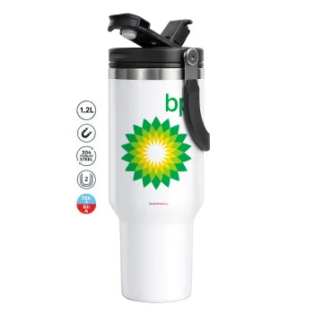 Πρατήριο καυσίμων BP, Mega Stainless steel Tumbler with lid, double wall 1,2L