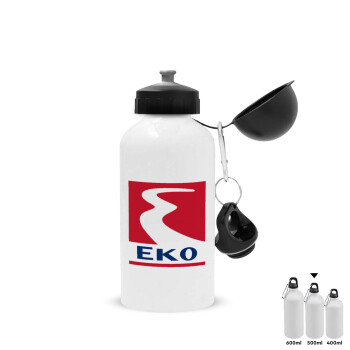 Πρατήριο καυσίμων EKO, Metal water bottle, White, aluminum 500ml