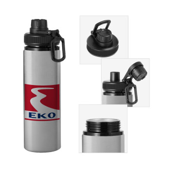 Πρατήριο καυσίμων EKO, Μεταλλικό παγούρι νερού με καπάκι ασφαλείας, αλουμινίου 850ml