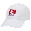 Πρατήριο καυσίμων EKO, Καπέλο ενηλίκων Jockey Λευκό (snapback, 5-φύλλο, unisex)