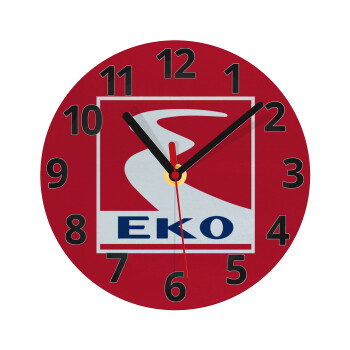 Πρατήριο καυσίμων EKO, Ρολόι τοίχου γυάλινο (20cm)