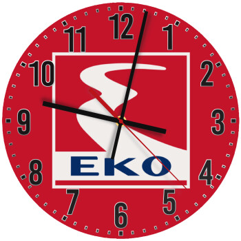 Πρατήριο καυσίμων EKO, Ρολόι τοίχου ξύλινο (30cm)
