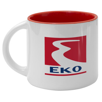 Πρατήριο καυσίμων EKO, Κούπα κεραμική 400ml Λευκή/Κόκκινη