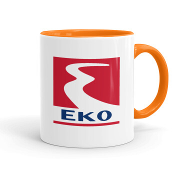 Πρατήριο καυσίμων EKO, Mug colored orange, ceramic, 330ml