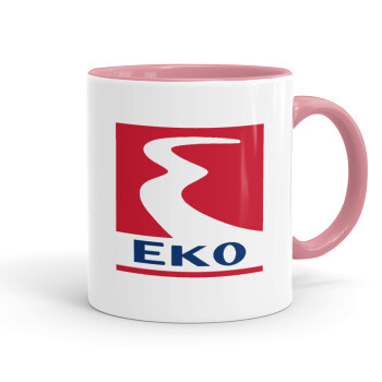 Πρατήριο καυσίμων EKO, Mug colored pink, ceramic, 330ml