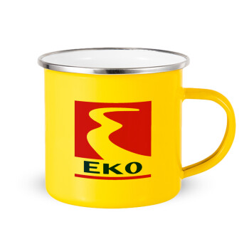 Πρατήριο καυσίμων EKO, Yellow Enamel Metallic Cup 360ml