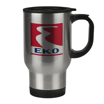 Πρατήριο καυσίμων EKO, Stainless steel travel mug with lid, double wall 450ml