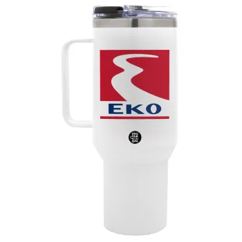 Πρατήριο καυσίμων EKO, Mega Tumbler με καπάκι, διπλού τοιχώματος (θερμό) 1,2L