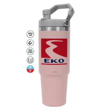 Πρατήριο καυσίμων EKO, Pink color, 890ml (30oz) stainless Steel Tumbler with Handle