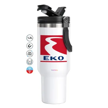 Πρατήριο καυσίμων EKO, Mega Stainless steel Tumbler with lid, double wall 1,2L