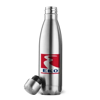 Πρατήριο καυσίμων EKO, Μεταλλικό παγούρι θερμός Inox (Stainless steel), διπλού τοιχώματος, 500ml