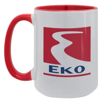 Πρατήριο καυσίμων EKO, Κούπα Mega 15oz, κεραμική Κόκκινη, 450ml
