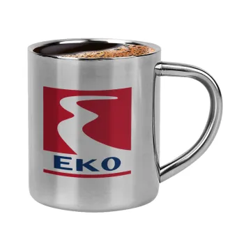 Πρατήριο καυσίμων EKO, Double-wall metal cup for espresso (220ml)