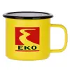Metallic enamel MATT Yellow cup 360ml