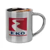 Double-wall metal cup for espresso (220ml)