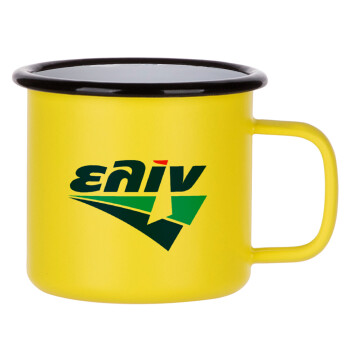 Πρατήριο καυσίμων ΕΛΙΝ, Metallic enamel MATT Yellow cup 360ml