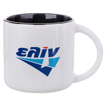 Πρατήριο καυσίμων ΕΛΙΝ, Κούπα κεραμική 400ml Λευκή/Μαύρη