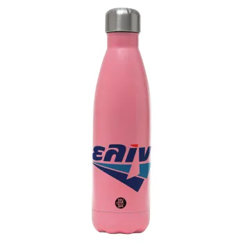 Πρατήριο καυσίμων ΕΛΙΝ, Metal mug thermos Pink Mat (Stainless steel), double wall, 500ml