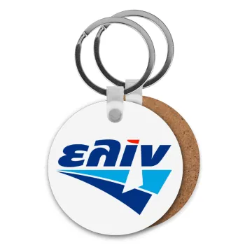 Πρατήριο καυσίμων ΕΛΙΝ, Μπρελόκ Ξύλινο στρογγυλό MDF Φ5cm