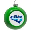Στολίδι Χριστουγεννιάτικη μπάλα δένδρου Πράσινο 8cm