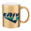 Mug ceramic, gold mirror, 330ml
