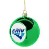Στολίδι Χριστουγεννιάτικη μπάλα δένδρου Πράσινη 8cm