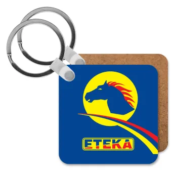 Πρατήριο καυσίμων ETEKA, Μπρελόκ Ξύλινο τετράγωνο MDF