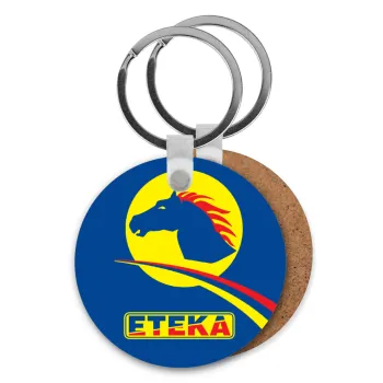 Πρατήριο καυσίμων ETEKA, Μπρελόκ Ξύλινο στρογγυλό MDF Φ5cm