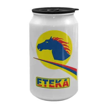 Πρατήριο καυσίμων ETEKA, Κούπα ταξιδιού μεταλλική με καπάκι (tin-can) 500ml