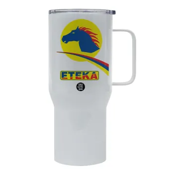 Πρατήριο καυσίμων ETEKA, Mega Stainless steel Tumbler with lid, double wall 750L