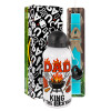 Easter Set, metallic aluminum water bottle (500ml) & scented flat candle (30cm) (TURQUOISE)