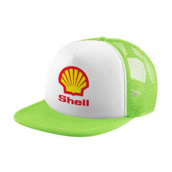 Πρατήριο καυσίμων SHELL, Καπέλο Soft Trucker με Δίχτυ Πράσινο/Λευκό