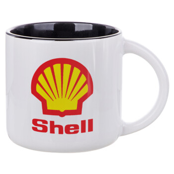 Πρατήριο καυσίμων SHELL, Κούπα κεραμική 400ml Λευκή/Μαύρη
