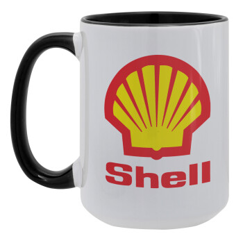 Πρατήριο καυσίμων SHELL, Κούπα Mega 15oz, κεραμική Μαύρη, 450ml