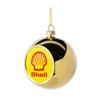 Πρατήριο καυσίμων SHELL, Χριστουγεννιάτικη μπάλα δένδρου Χρυσή 8cm