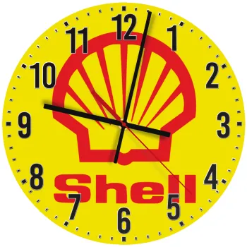Πρατήριο καυσίμων SHELL, Ρολόι τοίχου ξύλινο (30cm)