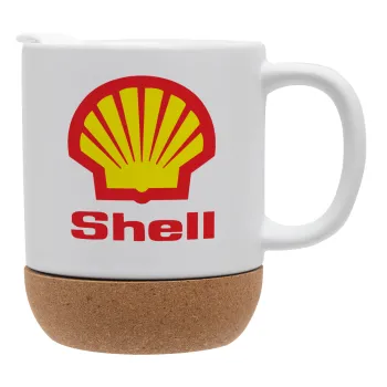 Πρατήριο καυσίμων SHELL, Κούπα, κεραμική με βάση φελού και καπάκι (ΜΑΤ), 330ml
