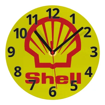 Πρατήριο καυσίμων SHELL, Ρολόι τοίχου γυάλινο (20cm)